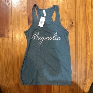 Magnolia racer back tank top